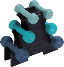 Cecotec Hantelset 6-tlg. (1–3 kg) Neopren + Ständer