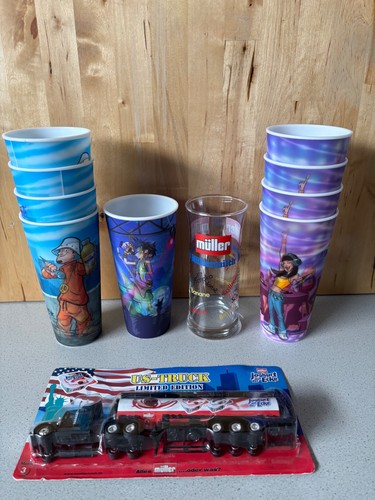 Müller müllermilch glas - müller, •