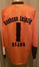 Sachsen Leipzig umbro Matchworn Trikot 1997/98 "Stockmeyer" + Nr.1 Sejna Gr.XL