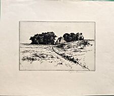 Ingwer Paulsen, Friesischer Bauernhof,  Original Radierung  , handsigniert