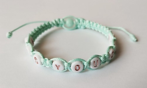 Shamballa armband mint mit - shamballa, mint,