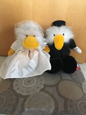 NICI Ente Paula XXL 45cm Braut + Bräutigam Rabe Sam Brautpaar Hochzeit Geschenk
