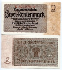 2 Rentenmark 30.1.1937  KN