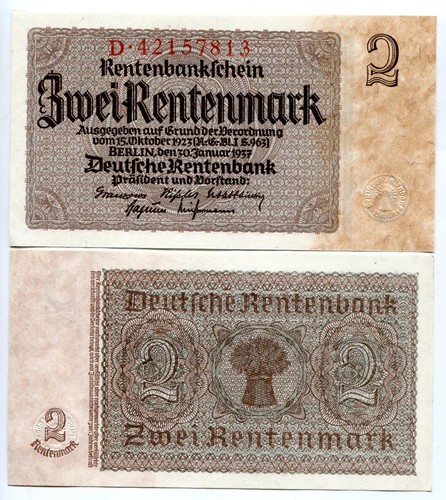 Rentenmark 1937 kn - 30.1.1937,