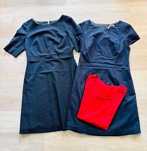 Damenkleid set blau - set, gr.
