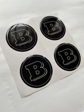 4x Brabus Silikon Felgenemblem