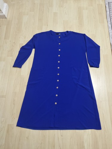 Blusenkleid hemdkleid blau - blusenkleid,