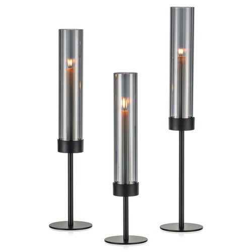 Kerzenständer set 6er schwarz - kerzenständer,
