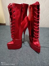 Rot Glitzernde Stiefeletten