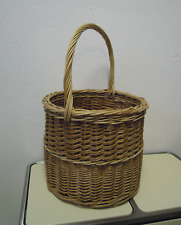 schöner Weidenkorb rund Korb 45cm mit Henkel / 26cm ohne, Einkaufskorb Karneval