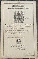 Heimatschein königlich - heimatschein,