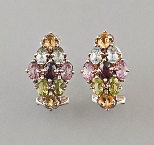 925er silber citrin peridot - citrin,