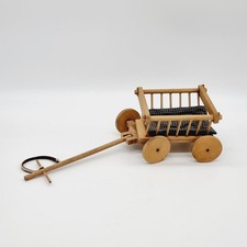 Holz Leiterwagen für Puppen oder Teddybären 18 cm
