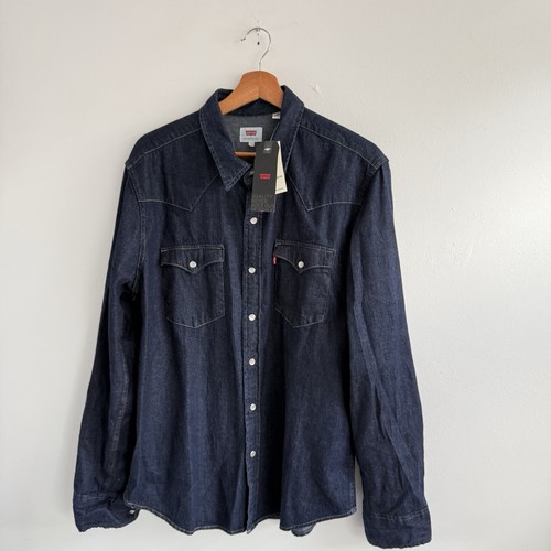 Levis hemd herren - large, navy