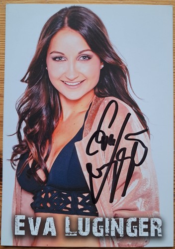 Eva luginger orig autogramm - eva,