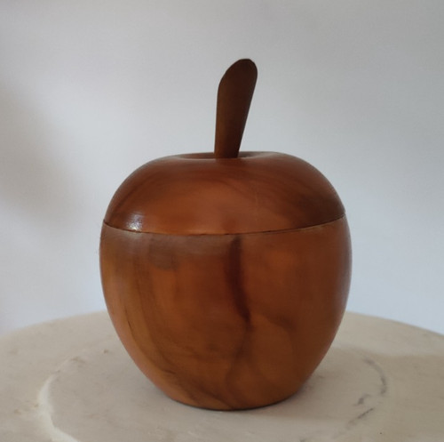 Apfel holz behälter dose - apfel,