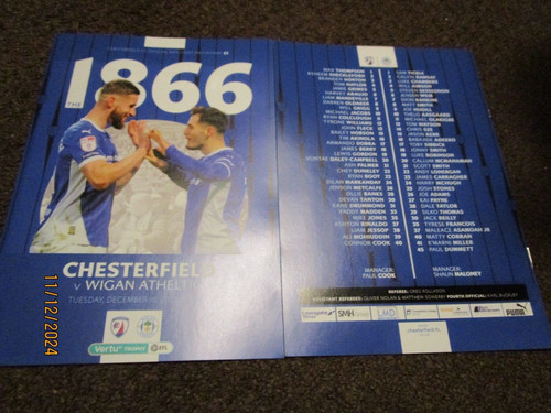 Chesterfield wigan athletic - v,