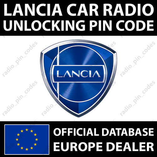 Lancia radio pin - lancia, code