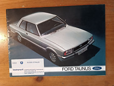 Original Prospekt Ford Taunus Automobilia KFZ Oldtimer Youngtimer 1