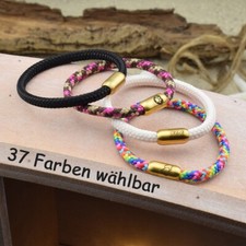 ❦ Armband LEON | personalisierte Gravur | 6mm Segeltau | Magnetverschluß | 03 ❦