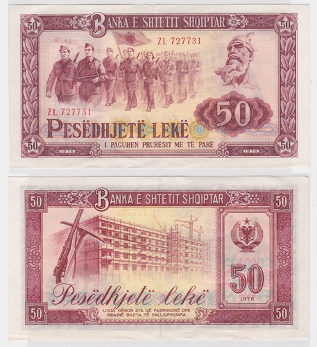 Leke banknote albanien - 50,