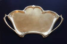 sehr großes WMF Jugendstil Tablett um 1905 florales Efeumuster Nr. 358