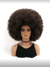 Afro Perücke Dunkelbraun