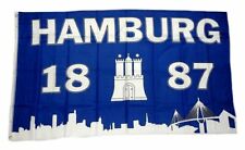 Flagge / Fahne Hamburg 1887