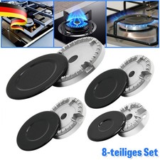 8x Herdhut-Set, Verbesserter Herddeckel, Backofen-Gasherd, Brennerkrone, Flamm