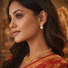 Indische Tropfen-Ohrringe –