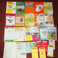 Rauch Prospekte und Preislisten Streuer Pressen Sägen 70-90er Jahre