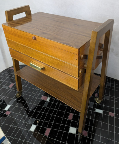 Nähkasten danish modern 60s - nähkasten,