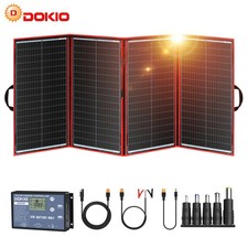 Dokio Solarpanel 300W 12V Faltbar Tragbar Solarmodule für Boat Camping Wohnmobil