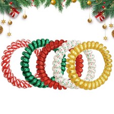 5x Spiral-Haargummis für