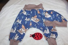 Mode für die Kleinsten Babyset Pumphose+Mütze gr 56/62/68-Erdmännchen