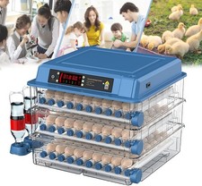 Vollautomatische Brutmaschine 192 Eier Inkubator Brutautomat Egg Incubator DE