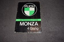 Betriebsanleitung Bedienungsanleitung Handbuch Puch Monza 4S/4SL 0271971