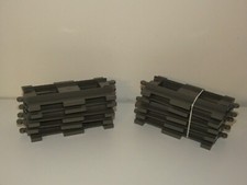 Lego Duplo Schienen gerade dunkel grau 10 Stück