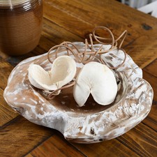 Holzschale aus Teakholz ca