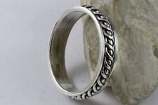 BANDRING  DREHBAR DREHRING FLECHTMUSTER BIKER 925 ECHT SILBER SILBERRING / 460