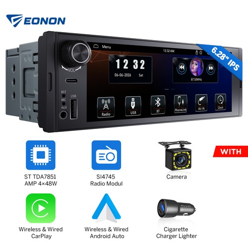 Cam single din autoradio - cam+6,28",