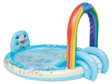 Peppa Pig Playpool, mit Rutsche, Regenbogensprinkler und Spielelementen - B-Ware