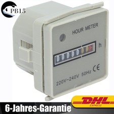 Industrie-Betriebsstundenzähler AC 220‑240V Mechanischer Timer-Stundenzähler DE