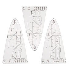 3 Stück Parabelschablone
