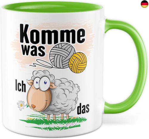 Häkeln tasse mit spruch - häkeln,