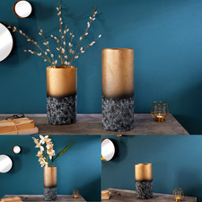 Dekorative vase abstract gold - dekorative,