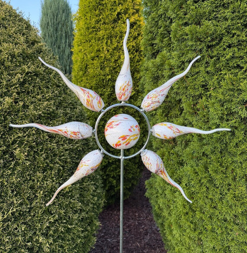 Glas sonne 160cm - 160cm, rot
