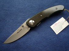 Taschen-/Klappmesser „Titan“, Fred Carter/Gigand, AUS-8, Carbon, Chrom grün