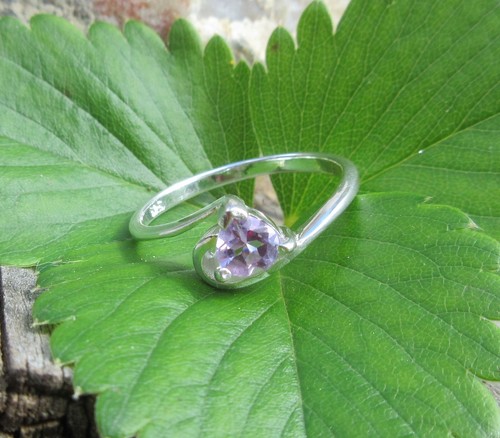 Ring herz lila amethyst - 🐍,