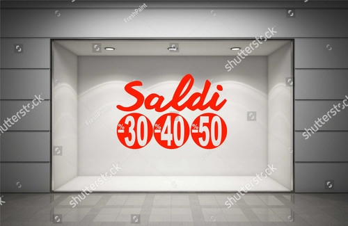 Aufkleber sale 50 - 40%, 50%